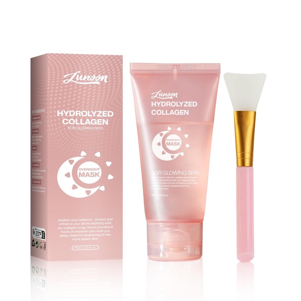 Lunoon Hydrolyzed Collagen Overnight Mask treatment